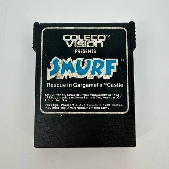 Smurf Rescue in Gargamel's Castle (ColecoVision, 1982) Cartridge Only - Picture 1 of 3